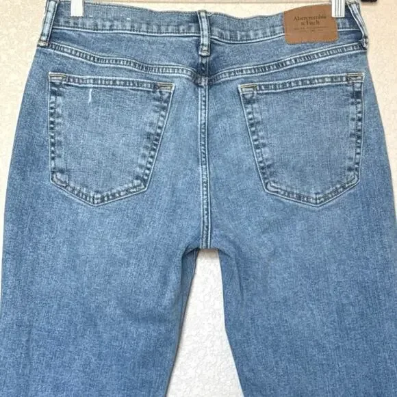 Abercrombie & Fitch Men’s 33x34 Athletic Skinny Stretch Jeans Medium Wash EUC - Picture 4 of 9